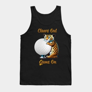 Claws Out Game On  Golf Design Tank Top